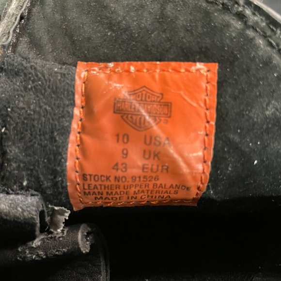 Harley Davidson Mens Western Cowboy Embroidered - Stud Leather Boots sz 10 91526 - Picture 11 of 14